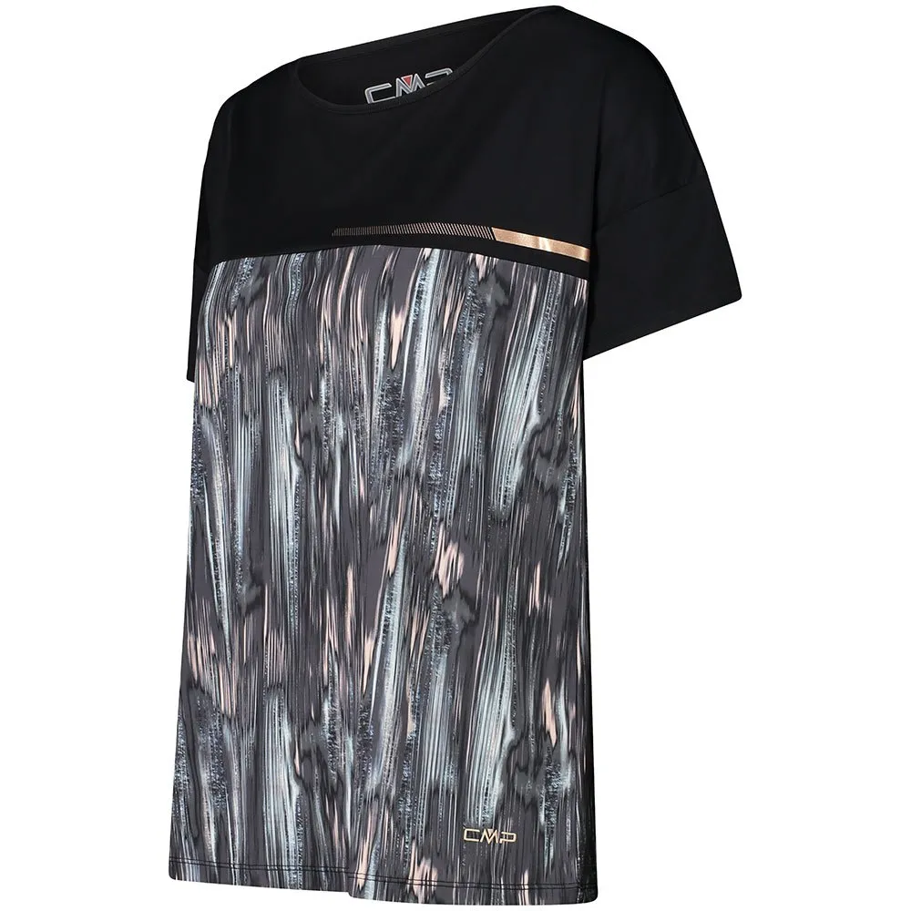 CMP 31c4086 Kortarmet T-skjorte, Black / rose
