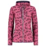 CMP 31h1646 Fix Hood Fleecejakke Med Full Glidelås, Sangria / b.blue