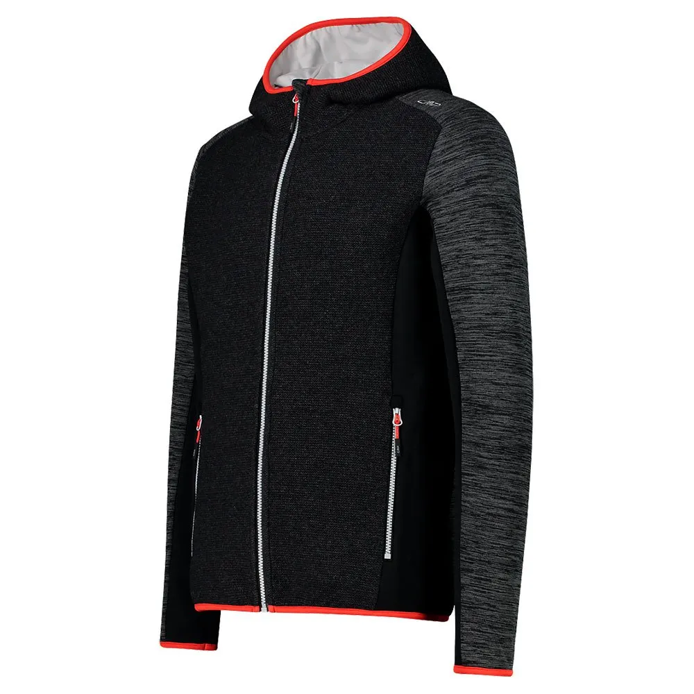 CMP 31m1857 Fix Hood Fleecejakke Med Full Glidelås
