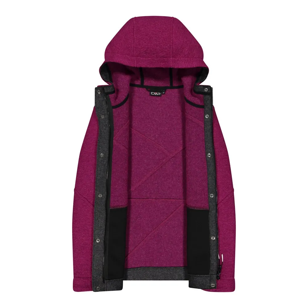 CMP 31m3126 Fleecejakke Med Hette, Sangria