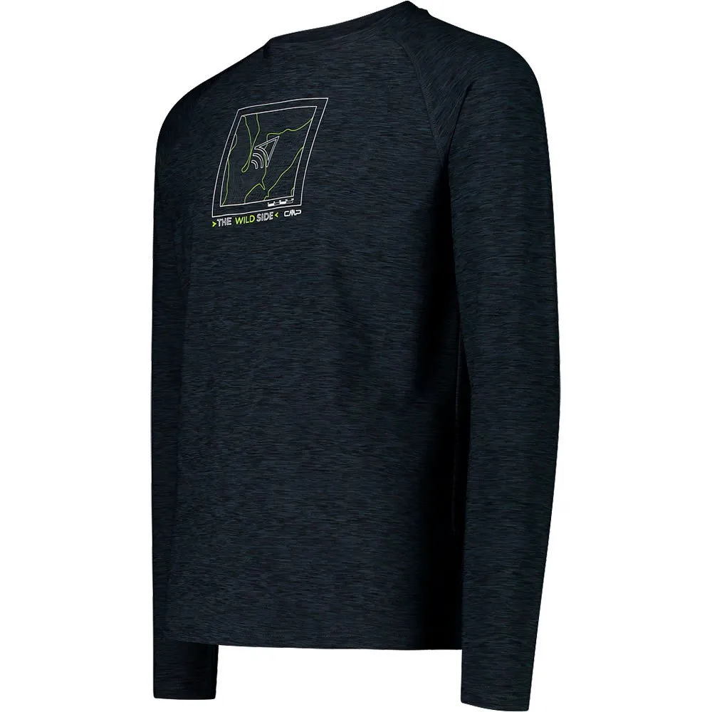 CMP 33n2217 Langarmet T-skjorte, Black mel / acid CMP 33n2217 Langarmet T-skjorte, Black mel / acid