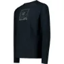 CMP 33n2217 Langarmet T-skjorte, Black mel / acid
