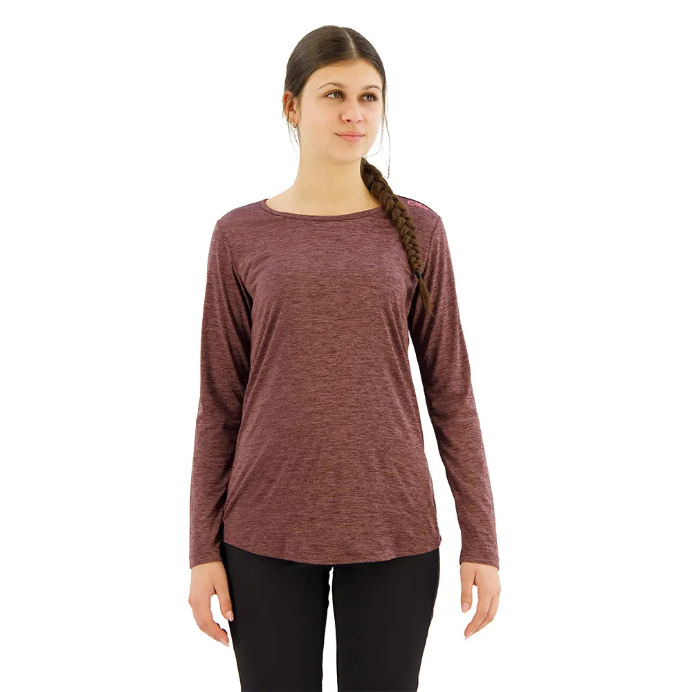 CMP 33n5596 Langarmet T-skjorte, Plum melange