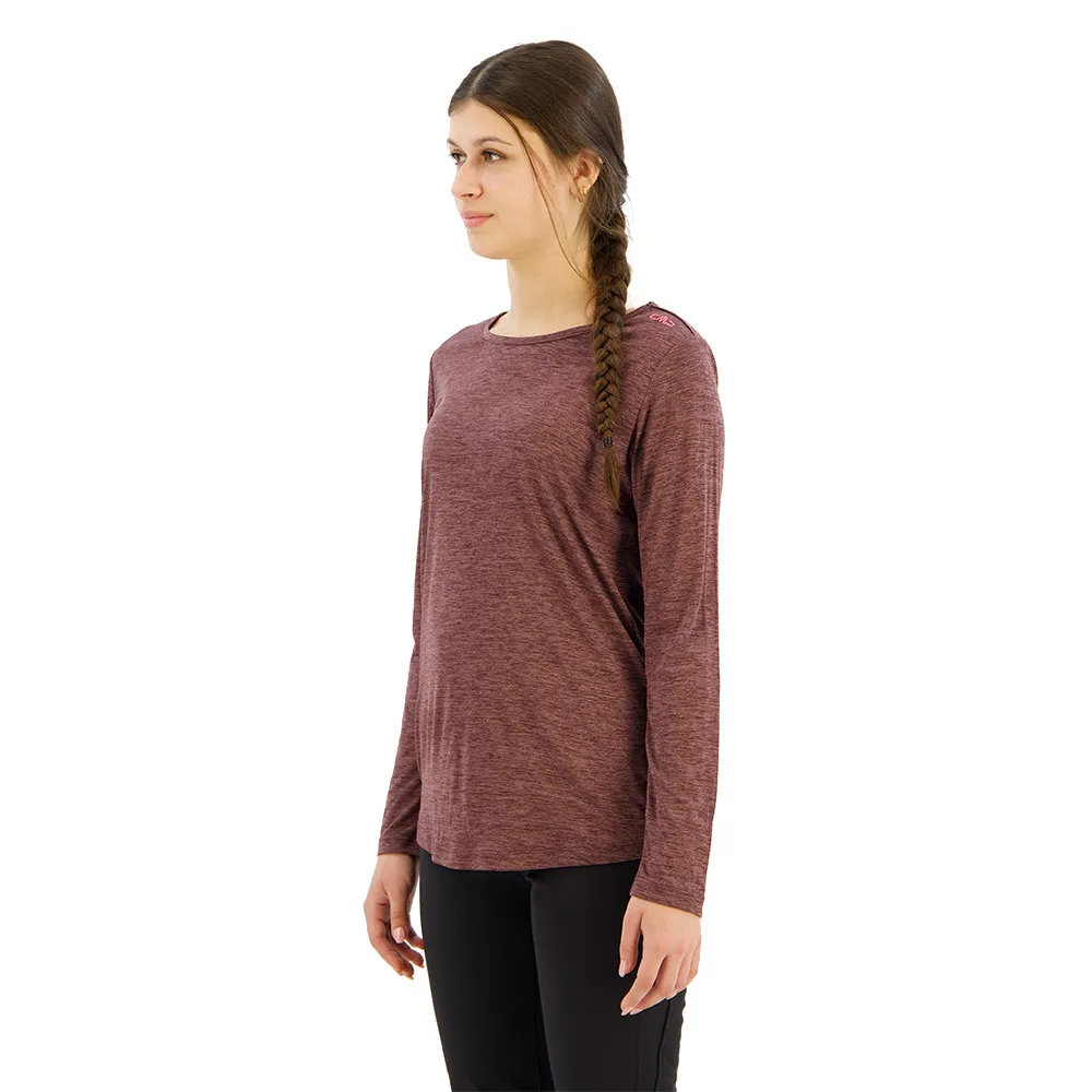 CMP 33n5596 Langarmet T-skjorte, Plum melange