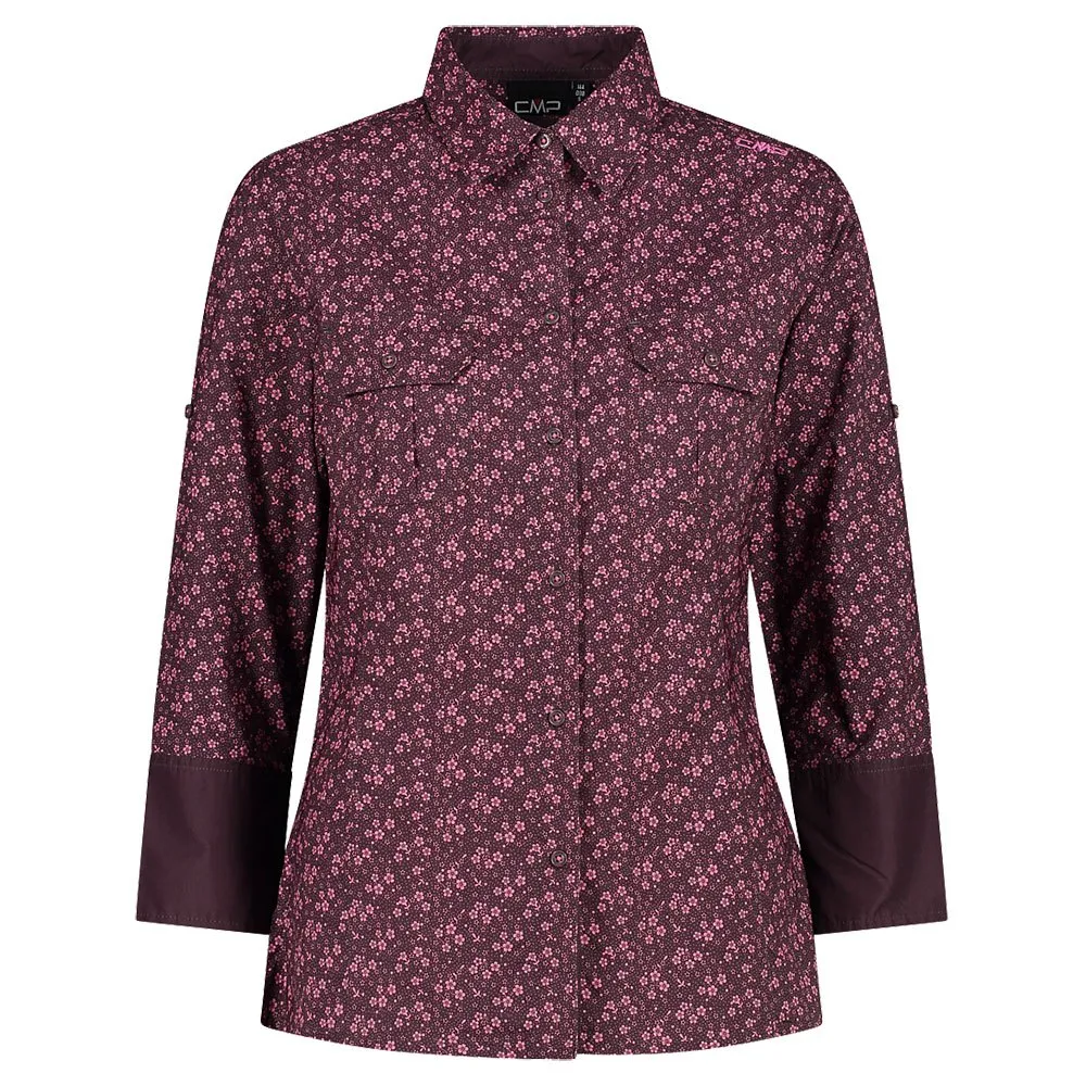 CMP 33s5726 Skjorte Med Lange Ermer, Plum / pink fluo CMP 33s5726 Skjorte Med Lange Ermer, Plum / pink fluo