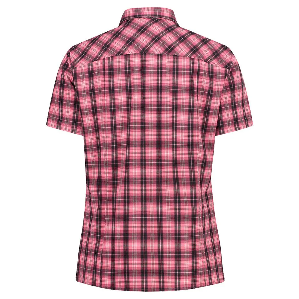 CMP 33s8486 Kortarmet Skjorte, Pink fluo / plum / antracite CMP 33s8486 Kortarmet Skjorte, Pink fluo / plum / antracite