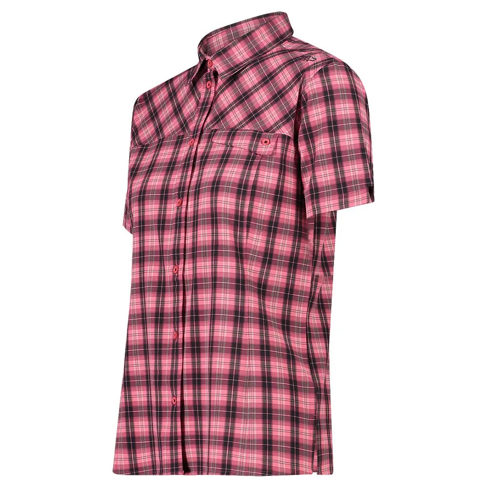 CMP 33s8486 Kortarmet Skjorte, Pink fluo / plum / antracite CMP 33s8486 Kortarmet Skjorte, Pink fluo / plum / antracite