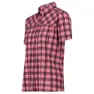 CMP 33s8486 Kortarmet Skjorte, Pink fluo / plum / antracite