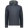 CMP 38e2467 Fleecejakke Med Hette, Lead melange / lime green