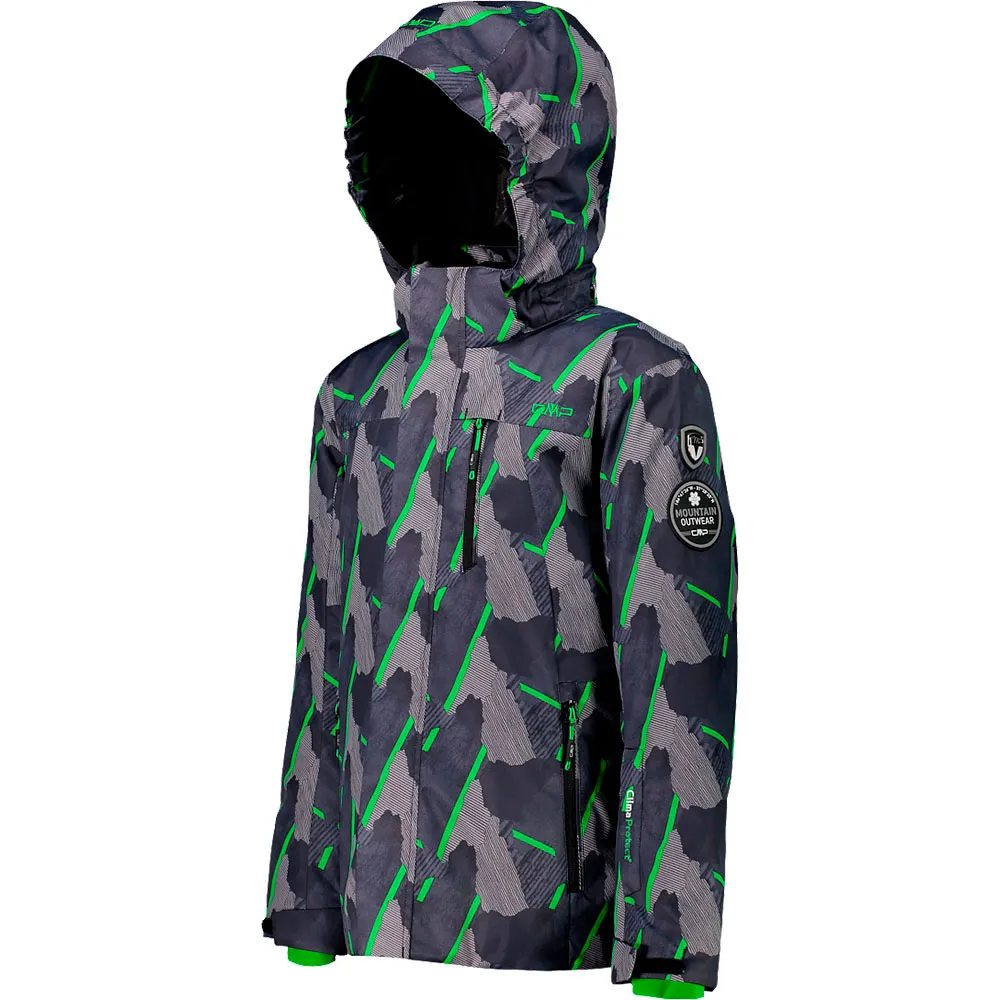CMP 38w0284 Jakke, Nero / green, 6Y