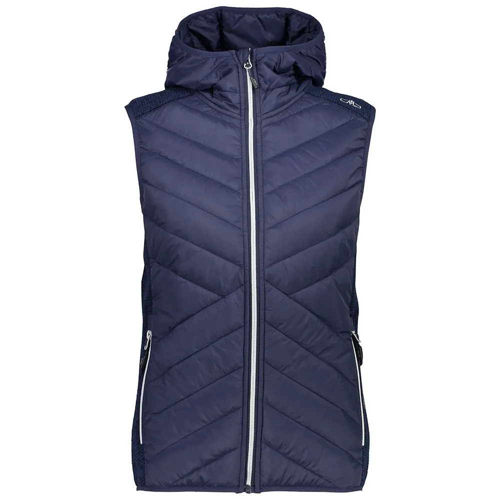 CMP 39h0556 Fix Hood Hybrid Vest, Black blue CMP 39h0556 Fix Hood Hybrid Vest, Black blue