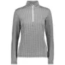 CMP 39l2696 Ultralight Sweat Printed Fleecejakke Med Halv Glidelås, Black / white