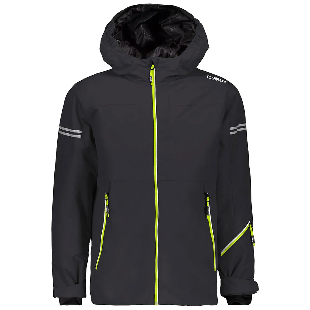 CMP 39w1874 Jakke, Antracite / lime green, 4Y