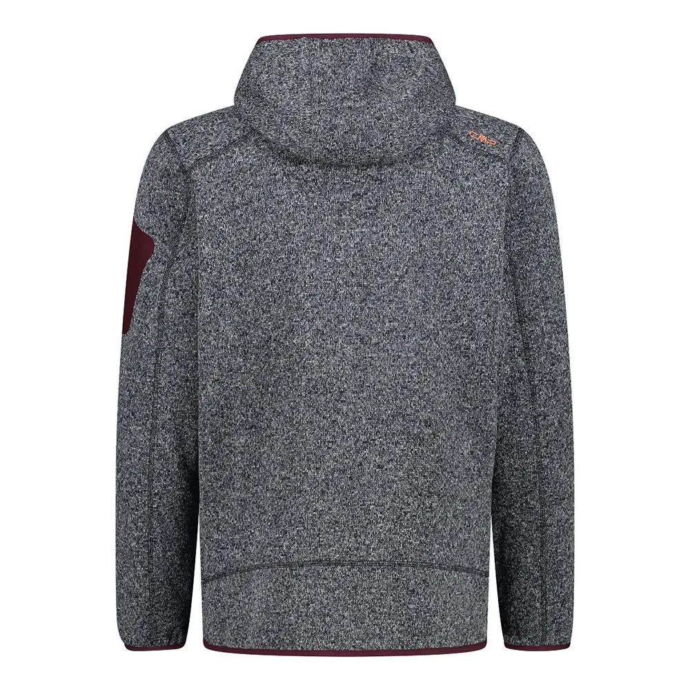 CMP 3h60847n Fleecejakke Med Full Glidelås, Anthracite / burgundy