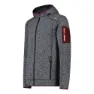 CMP 3h60847n Fleecejakke Med Full Glidelås, Anthracite / burgundy