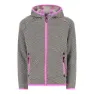 CMP Fix Hood 32h1325 Fleecejakke Med Hette, Bone / black, 3Y