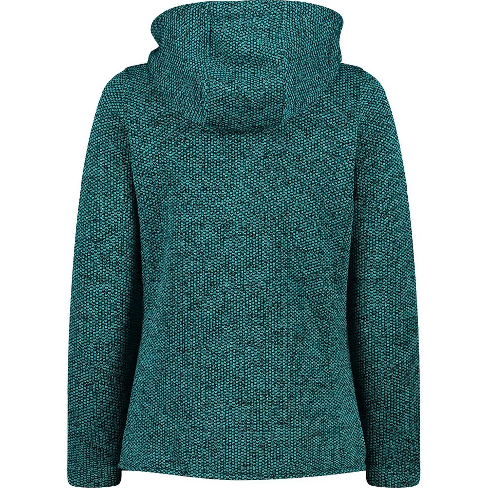 CMP Fix Hood 32h2066 Fleecejakke Med Hette, Lagoon / black CMP Fix Hood 32h2066 Fleecejakke Med Hette, Lagoon / black
