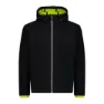 CMP Fix Hood 32m2487 Softshelljakke, Black / acid