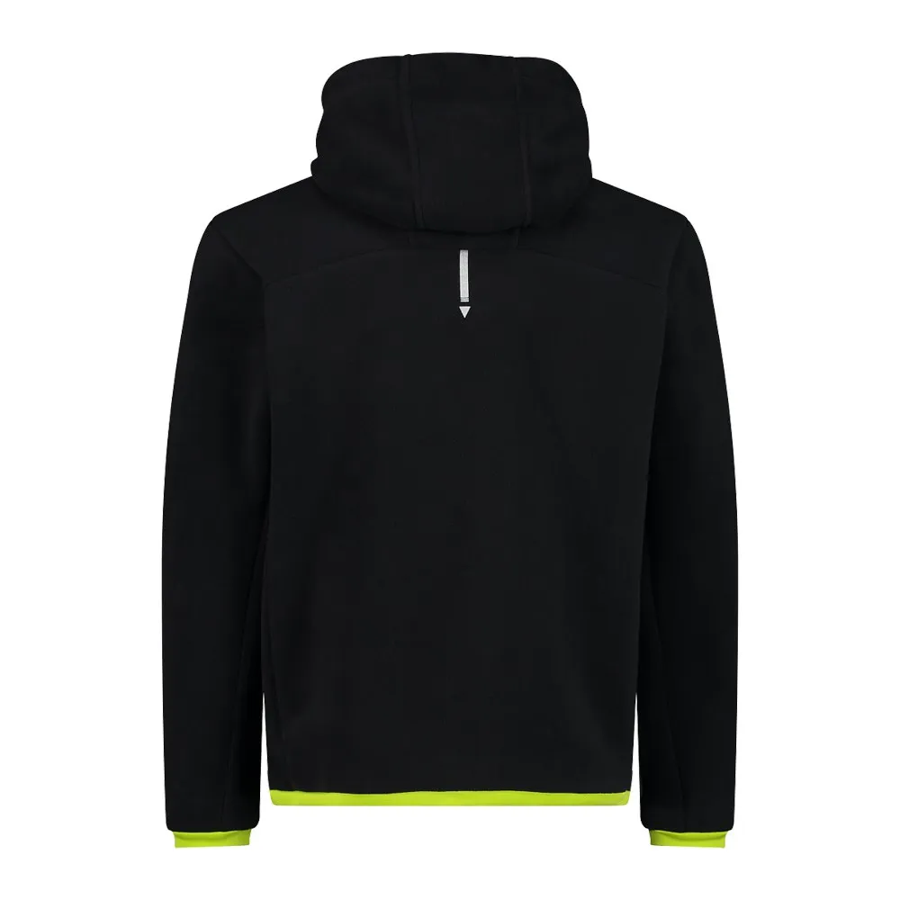 CMP Fix Hood 32m2487 Softshelljakke, Black / acid