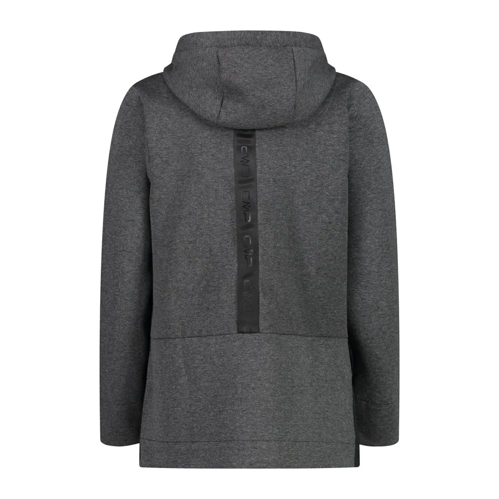 CMP Fix Hood Full Zip 31m3766 Genser, Asphalt melange