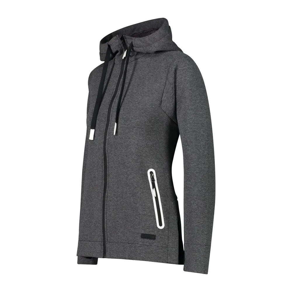 CMP Fix Hood Full Zip 31m3766 Genser, Asphalt melange