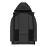 CMP Fix Hood Full Zip 31m3766 Genser, Asphalt melange