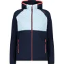 CMP Hybrid Fix Hood 32e4296 Jakke, Black blue