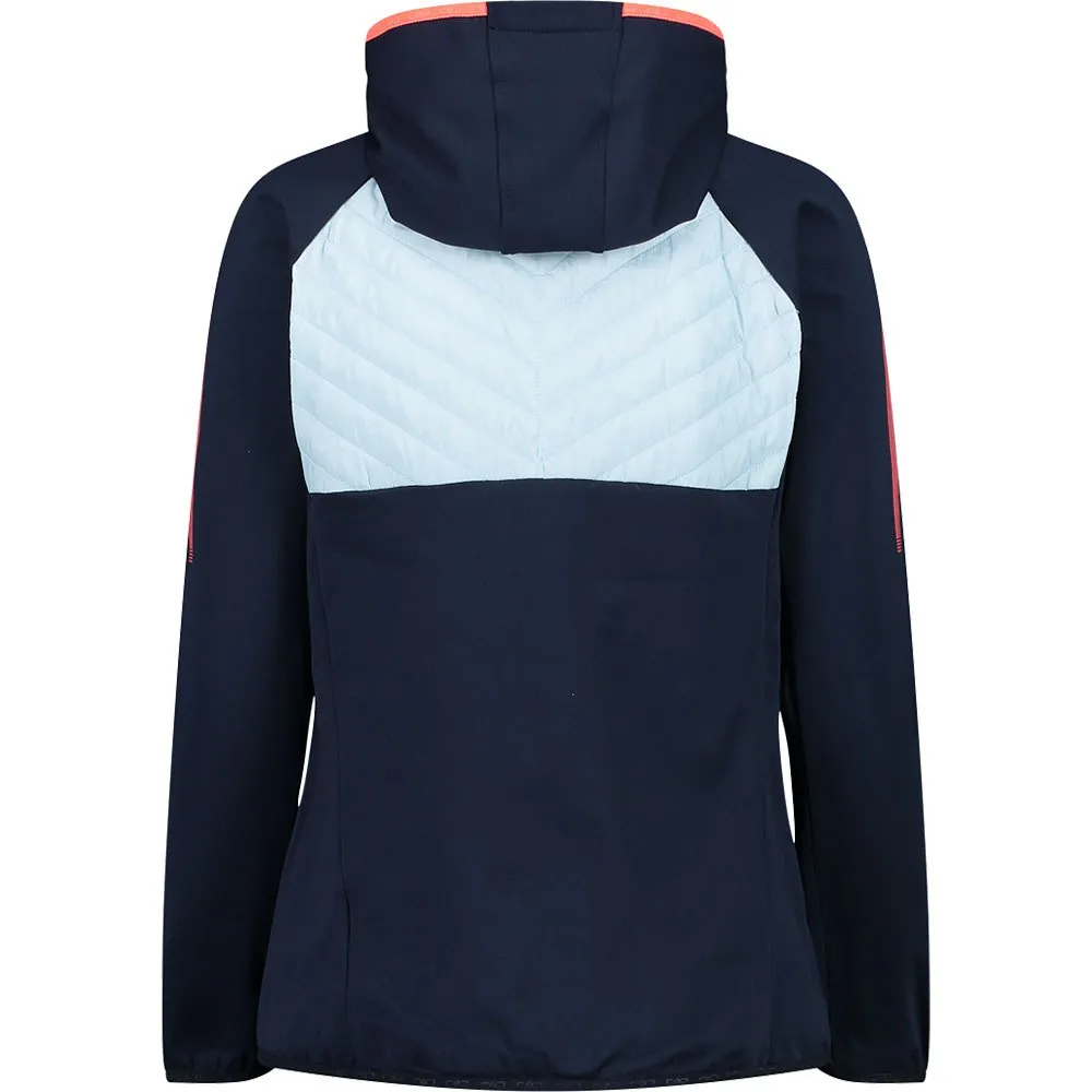 CMP Hybrid Fix Hood 32e4296 Jakke, Black blue