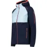 CMP Hybrid Fix Hood 32e4296 Jakke, Black blue