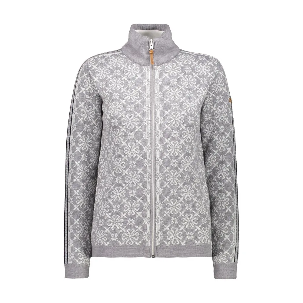 CMP Knitted Pullover 7h26005 Fleecejakke Med Halv Glidelås, Grey m. CMP Knitted Pullover 7h26005 Fleecejakke Med Halv Glidelås, Grey m.