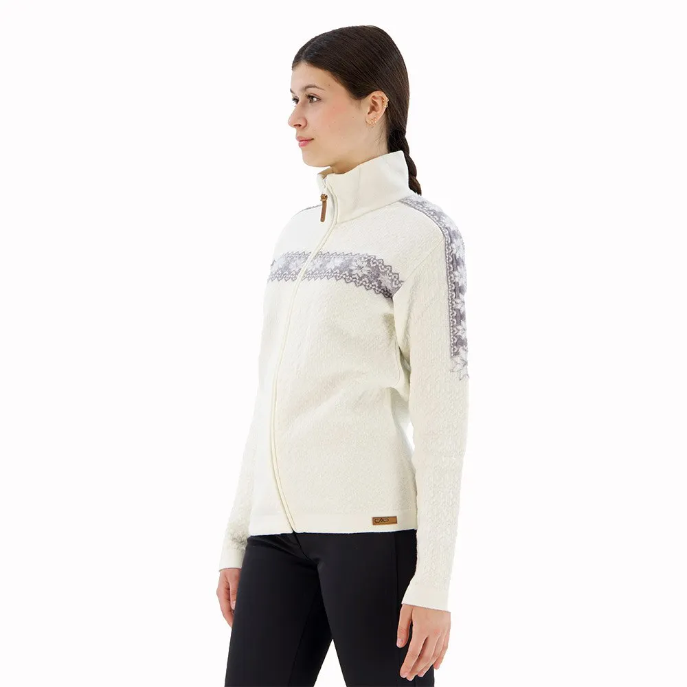 CMP Knitted Pullover 7h26006 Fleecejakke Med Halv Glidelås