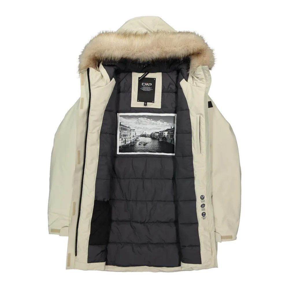 CMP Parka Fix Hood 30k3866 Jakke, Gesso