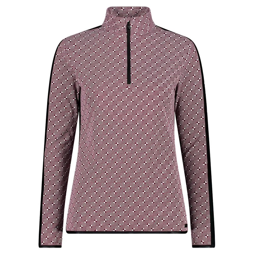 CMP Printed Sweat 32l0336 Fleecejakke Med Halv Glidelås