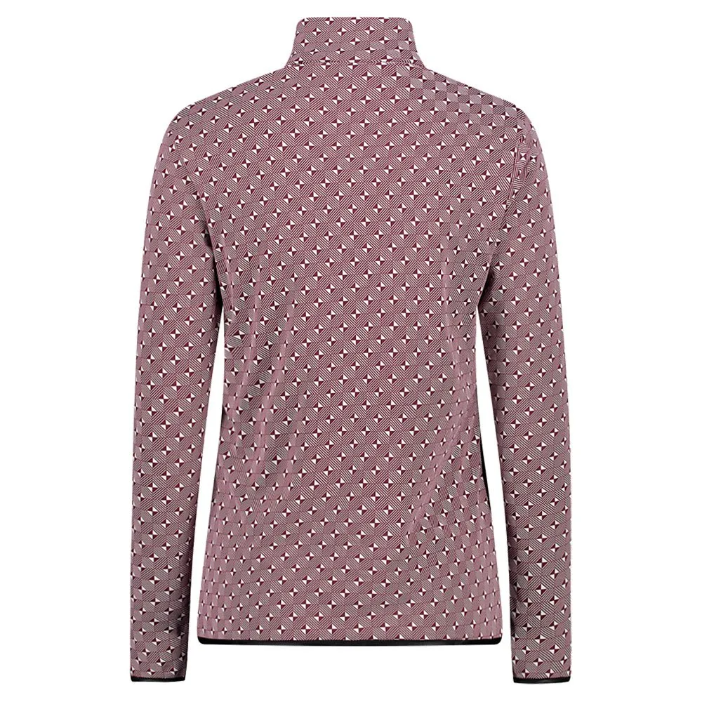 CMP Printed Sweat 32l0336 Fleecejakke Med Halv Glidelås