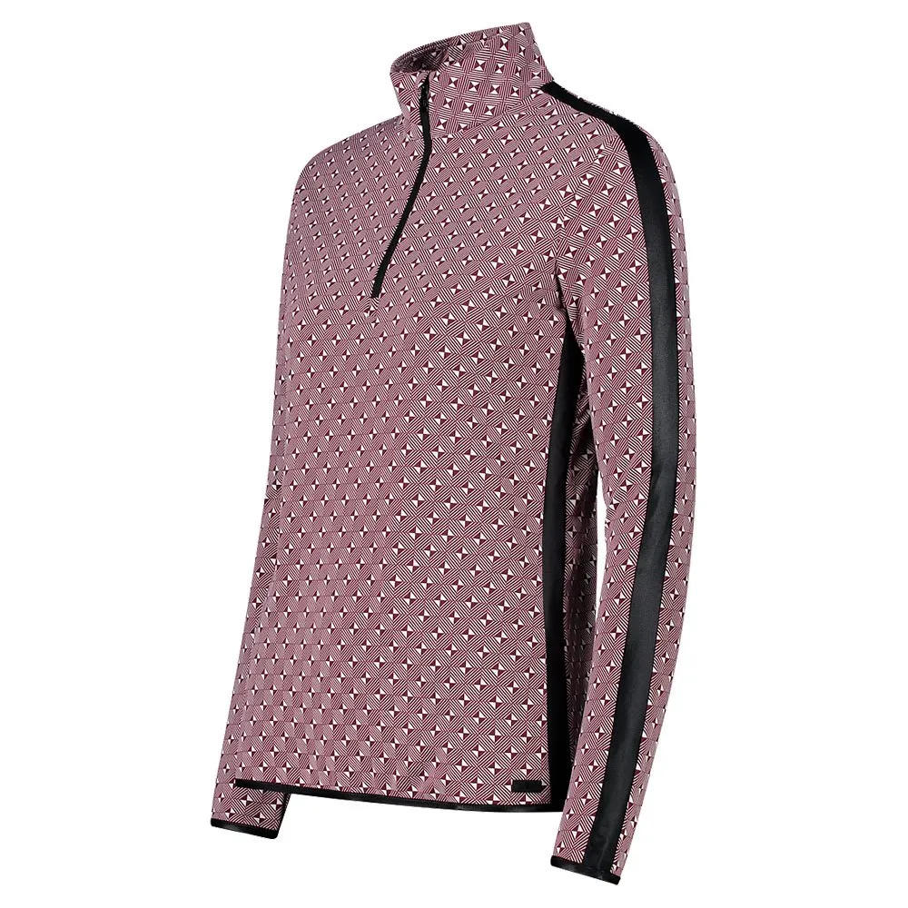 CMP Printed Sweat 32l0336 Fleecejakke Med Halv Glidelås