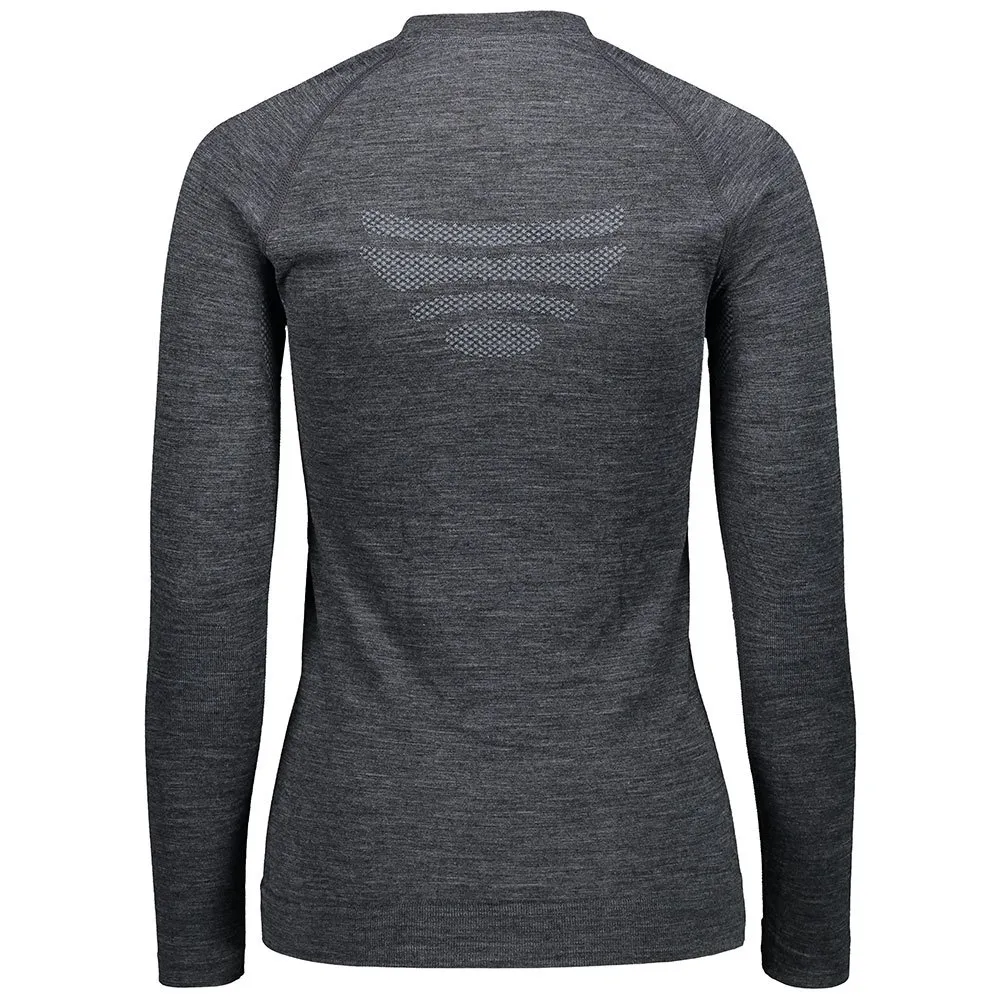 CMP Seamless Sweat 39y4006 Langarmet Baselag, Black melange