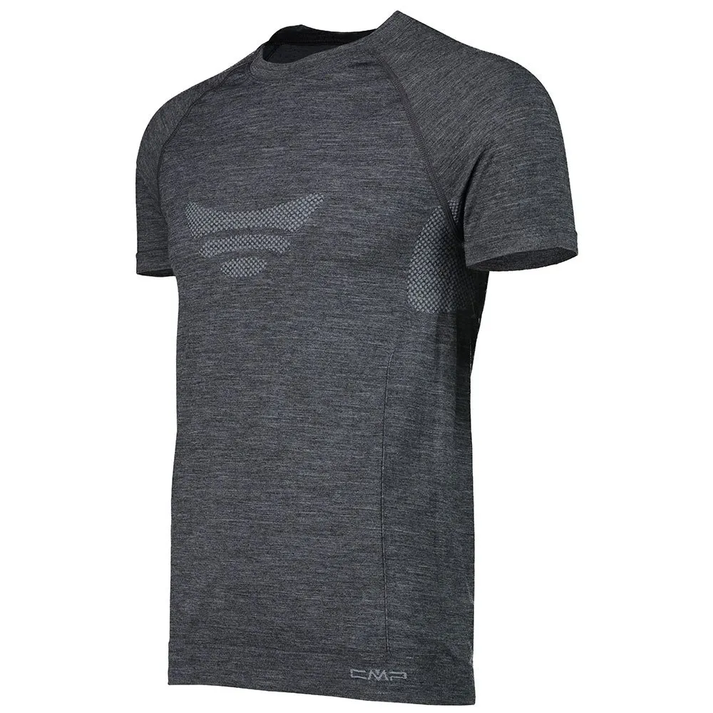 CMP Seamless Sweat 39y4057 Kortærmet Baselayer, Black melange