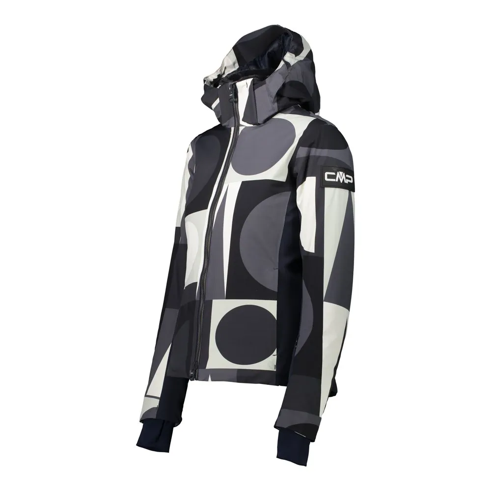 CMP Ski Slim Fit 30w0766 Jakke, Black / graffite / b.gesso