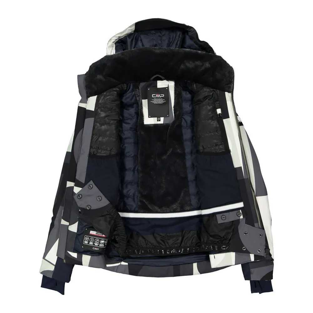 CMP Ski Slim Fit 30w0766 Jakke, Black / graffite / b.gesso