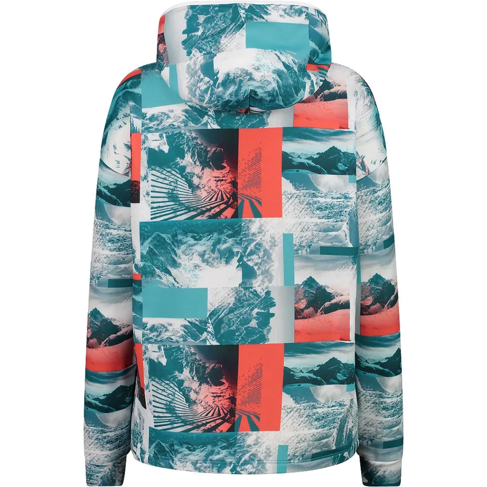CMP Sweat Fix Hood 32e4066 Hetteskjorte, Campari / deep lake