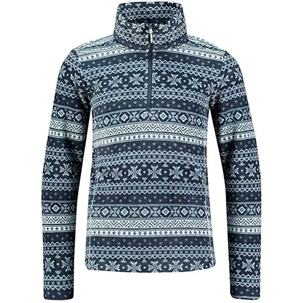 CMP Sweater 38g1135 Fleecejakke Med Halv Glidelås, Black blue, 5Y