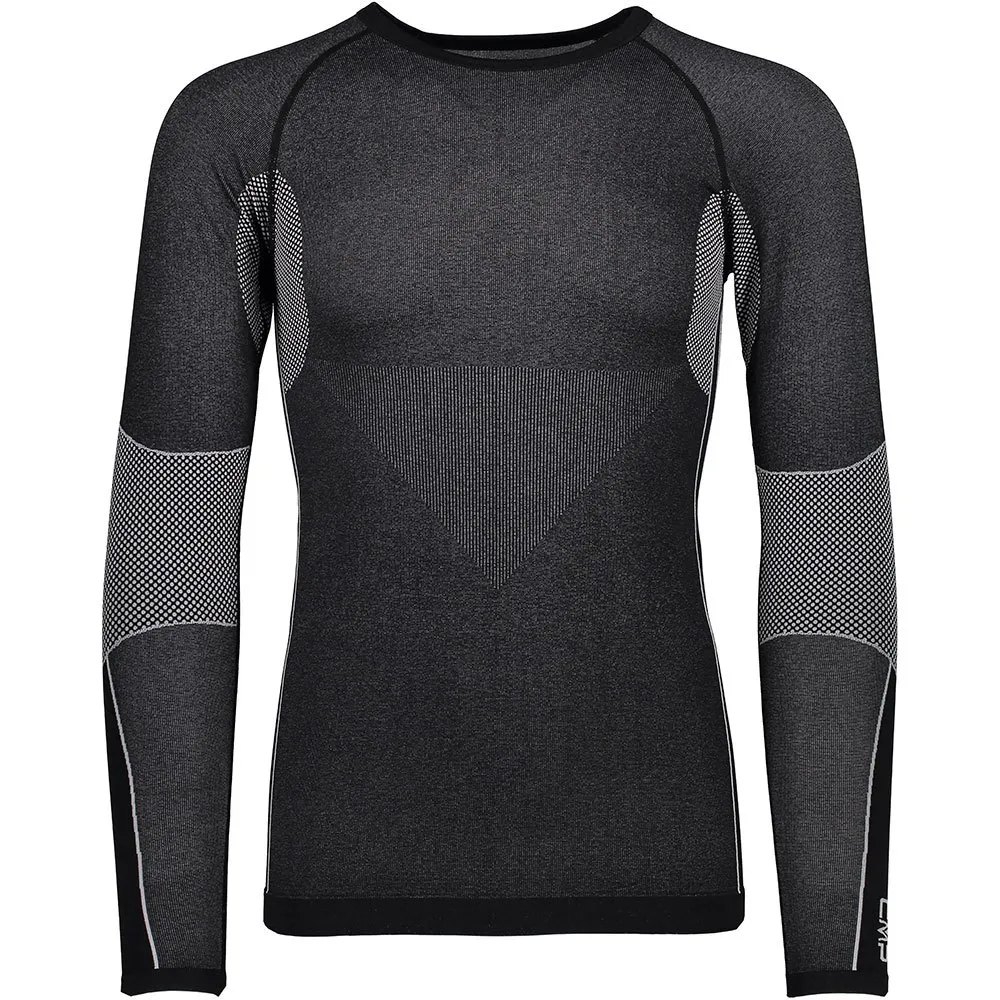CMP Underwear Sweat Seamless 3y97800 Langarmet Baselag Refurbished, Black