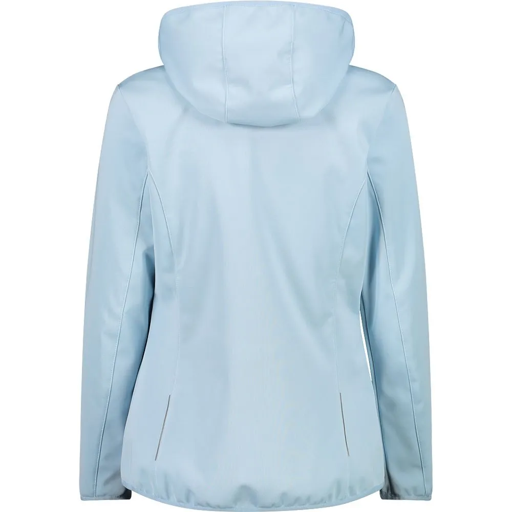 CMP Zip Hood 32a1356 Softshelljakke Refurbished, Cristal blue
