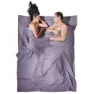 Cocoon Egypt Cotton Insect Shield Travel Sheets Doublesize Teppe, Elephant grey