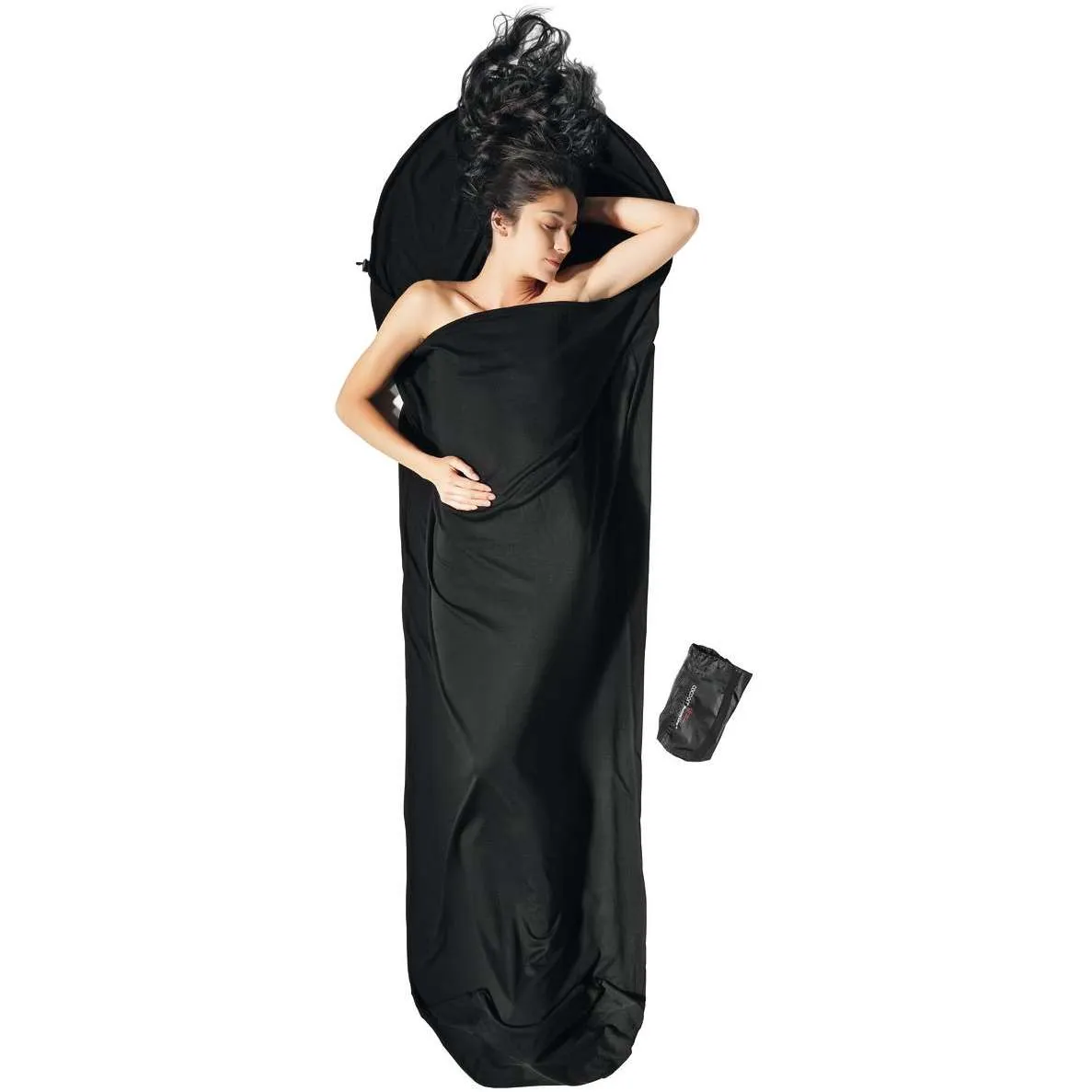 Cocoon Mummy Liner Merino Wool, Black