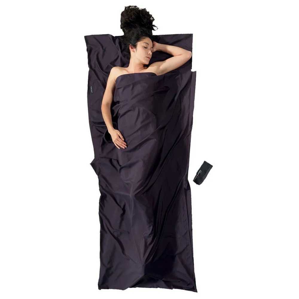 Cocoon Thermolite Silkweight Travel Laken, Volcano grey