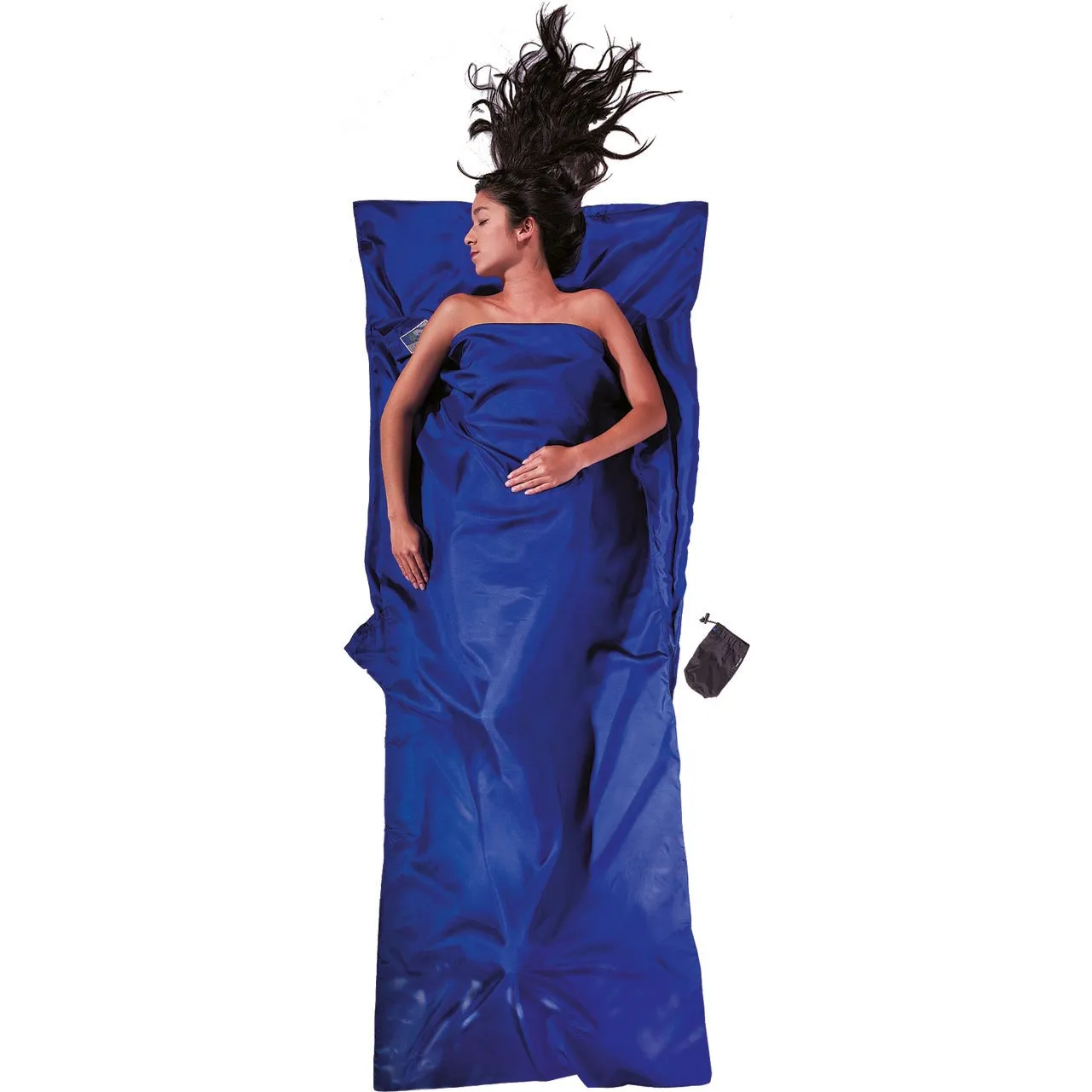 Cocoon TravelSheet Silk, Ultramarine blue