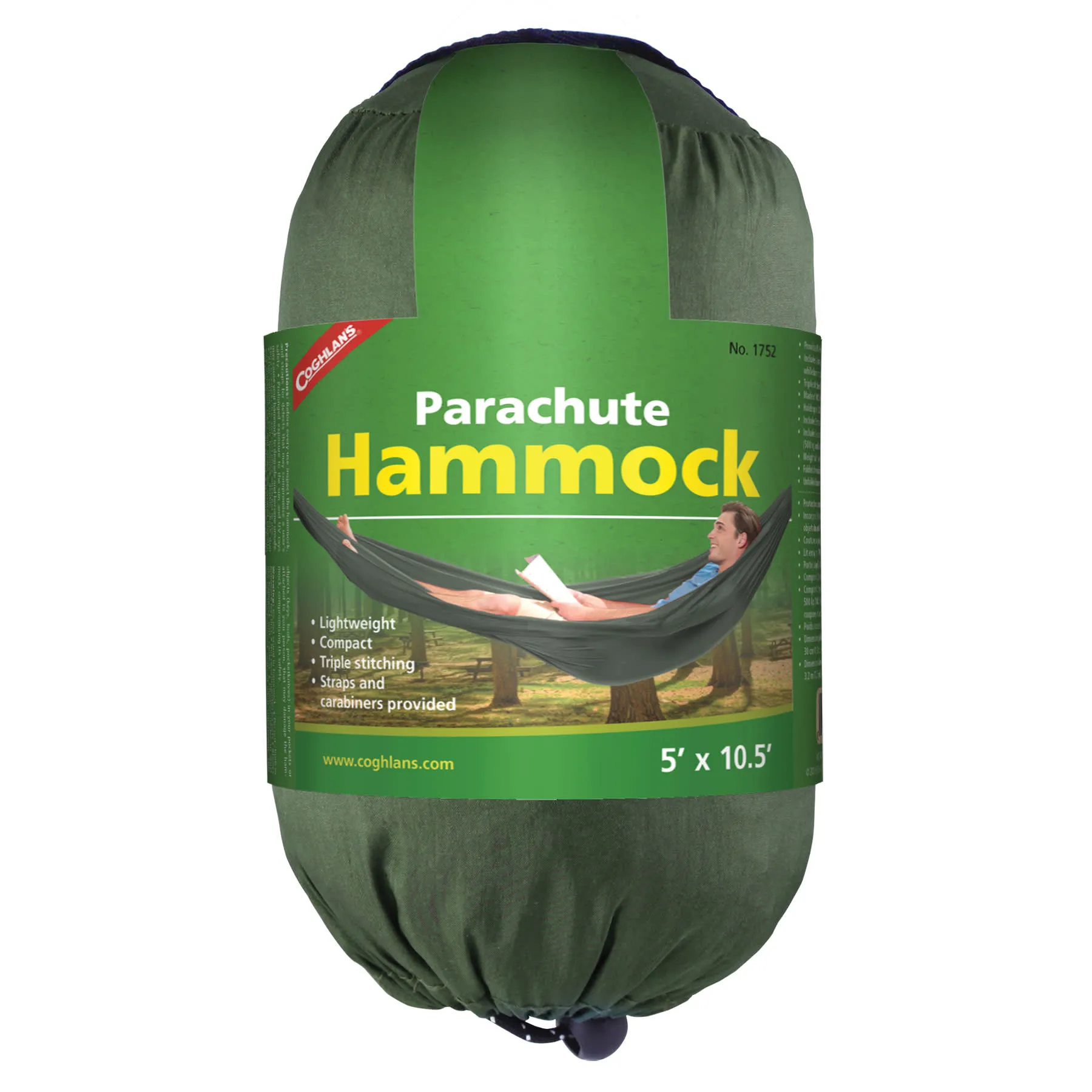 Coghlans Parachute Hammock Single, Grønn, One Size