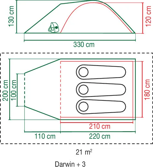 Coleman Tent Darwin 3+