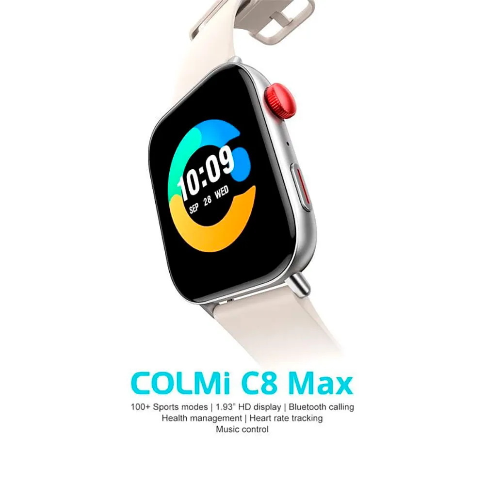 Colmi C8 Max C-serien Smartklokke, Silver Colmi C8 Max C-serien Smartklokke, Silver